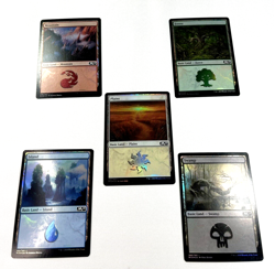 MTG Mountain Island Plains Forrest & Swamp Core 2018 Regular Land Promo Foil - Image 1