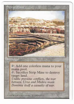 ►Magic-Style◄ MTG - Strip Mine - Alternate 4th Fourth Edition - NM/NM- - Image 1