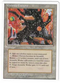 ►Magic-Style◄ MTG - Mishra's Factory - Alternate 4th Fourth Edition - Good - Image 1