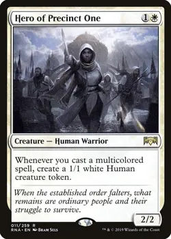 Hero of Precinct One 1x FOIL RNA MTG Ravnica Allegiance Rare MINT white - Image 1
