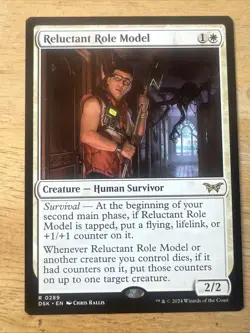 Reluctant Role Model #0026 Duskmourn: House of Horror Magic The Gathering MTG - Image 1
