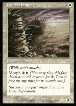 Crude Rampart Onslaught MTG Magic the Gathering card - Image 1