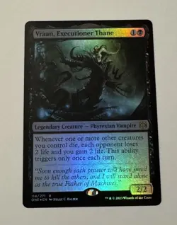 MTG Vraan, Executioner Thane - Phyrexia: All Will Be One FOIL LP - Image 1