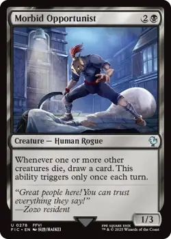 Morbid Opportunist 0278 MTG Commander FINAL FANTASY Uncommon NP - Image 1
