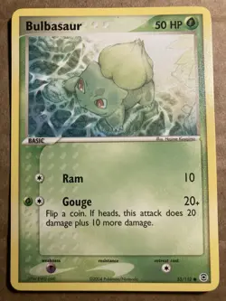 Bulbasaur Pokemon Card Firered & Leafgreen 55/112 LP - Image 1