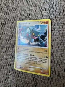 2009 Pokemon Platinum Arceus 1/99 Toxicroak Holo NM Rare Card Vintage collection - Image 2