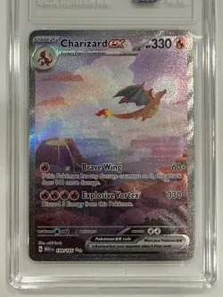 Pokemon Charizard ex 151 EN SIR #199 TAG 10 Gem Mint top 100 card - Image 4