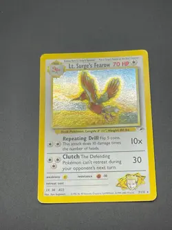 ⚡ Lt. Surge’s Fearow 7/132 Gym Heroes Holo Pokemon Card ⚡ - Image 2