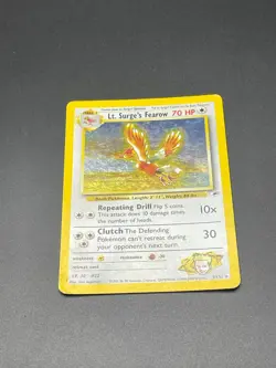 ⚡ Lt. Surge’s Fearow 7/132 Gym Heroes Holo Pokemon Card ⚡ - Image 3