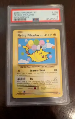 Pokemon Flying Pikachu POKEMON TCG PSA 9 MINT CARD Evolutions 2016 Pokemon XY MT - Image 1