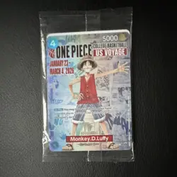Bandai Namco One Piece CCG Monkey.D.Luffy US Voyage Promo Card - Image 1