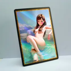 D.VA Waifu Anime Card LIMITED 1/1 Custom TCG Holo Goddess Story ACG T14675 - Image 2
