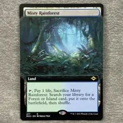 MTG Misty Rainforest Extended Modern Horizons 2 MH2 #477 Non-Foil NM Magic Card - Image 1