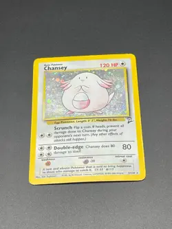 💖 Chansey 3/130 Base Set 2 Holo Vintage Pokemon Card 💖 - Image 3