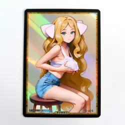CAITLIN Waifu Anime Card LIMITED 1/1 Custom TCG Holo Goddess Story ACG T14667 - Image 1