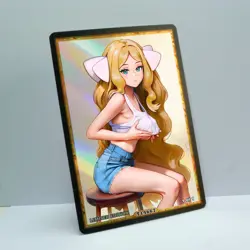 CAITLIN Waifu Anime Card LIMITED 1/1 Custom TCG Holo Goddess Story ACG T14667 - Image 2