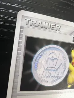 Victory Medal Silver Pikachu Gym Challenge Promo 2006 Japanese Pokemon Card - Image 2