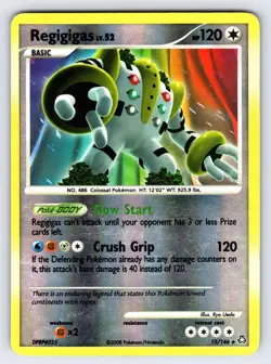 Regigigas 15/146 2008 Legends Awakened Pokemon Card TCG Reverse Holo Rare - Lp - Image 1