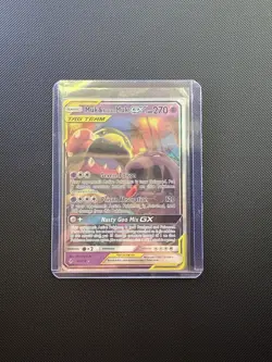 Pokemon TCG Muk Alolan Muk GX Holo Card 61/214 Ultra Rare SM Unbroken Bonds NM - Image 1