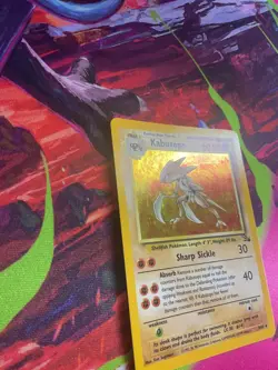 Pokemon WOTC Card - Kabutops - Fossil Set - Holo Rare - 9/62 - NM - Image 3