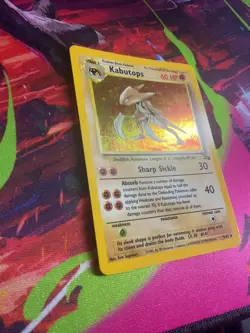 Pokemon WOTC Card - Kabutops - Fossil Set - Holo Rare - 9/62 - NM - Image 4