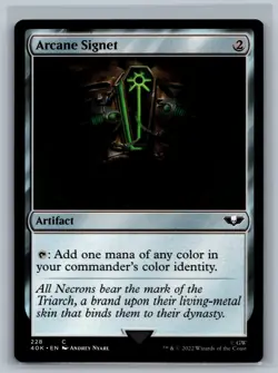 Magic MTG Universes Beyond: Warhammer 40,000 Arcane Signet #228 TCG CCG 40k - Image 1
