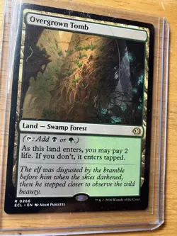 MAGIC THE GATHERING OVERGROWN TOMB LORWYN ECLIPSED LAND CARD Regular #0266 MINT - Image 1