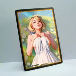ASHLEY GRAHAM Waifu Anime Card LIMITED 1/1 Custom TCG Holo T14658 - Image 2
