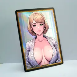 ASHLEY GRAHAM Waifu Anime Card LIMITED 1/1 Custom TCG Holo T14657 - Image 2