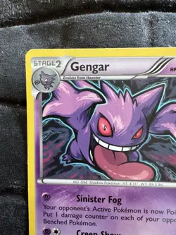 Pokemon Gengar Non Holo Rare TCG Card 60/162 XY Breakthrough MP/HP - Image 2