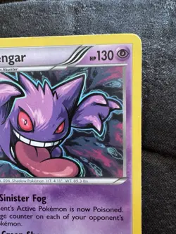 Pokemon Gengar Non Holo Rare TCG Card 60/162 XY Breakthrough MP/HP - Image 3