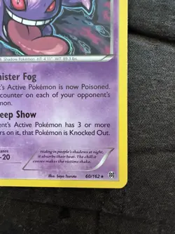 Pokemon Gengar Non Holo Rare TCG Card 60/162 XY Breakthrough MP/HP - Image 4