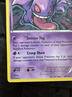 Pokemon Gengar Non Holo Rare TCG Card 60/162 XY Breakthrough MP/HP - Image 5