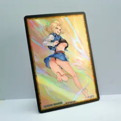 ANDROID 18 Waifu Anime Card LIMITED 1/1 Custom TCG Holo T14656 - Image 2