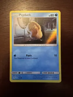 Psyduck 7/18 Detective Pikachu Pokemon Card 2019 Near Mint NM Clean Case - Image 1