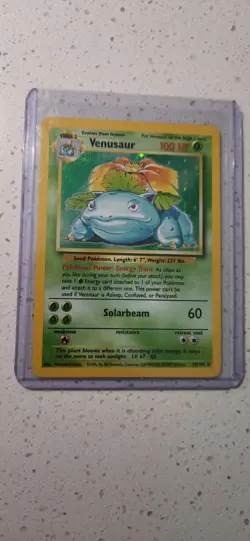 Pokemon TCG Venusaur Holo Rare Card 15/102 Base Set - Image 1