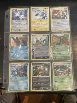 Pokemon Card Lot 9 Vintage Cosmos Holos 🔥 SWIRL ON EVERY CARD! 2004-2009 - Image 1