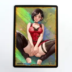 ADA WONG Waifu Anime Card LIMITED 1/1 Custom TCG Holo Goddess Story ACG T14651 - Image 1