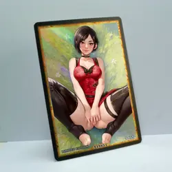 ADA WONG Waifu Anime Card LIMITED 1/1 Custom TCG Holo Goddess Story ACG T14651 - Image 2