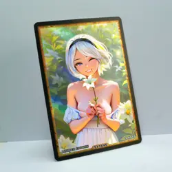 2B Waifu Anime Card LIMITED 1/1 Custom TCG Holo Goddess Story ACG T14646 - Image 2
