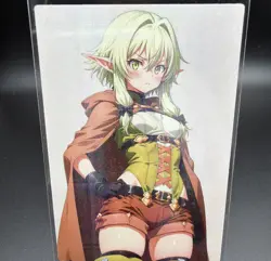 High Elf Archer Goblin Slayer Anime Waifu Card Doujin ACG Goddess Holo - Image 1