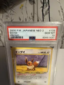 Eevee - 133 - Neo Genesis Premium File 2 - 2000 Promo - PSA 10 -Japanese Pokemon - Image 2
