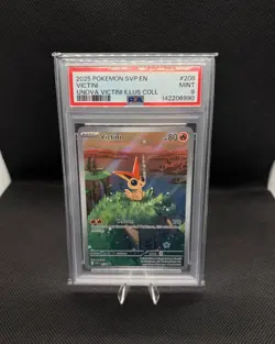 2025 Pokemon SVP Victini #208 Black Star Promo Unova - PSA 9 - Image 3
