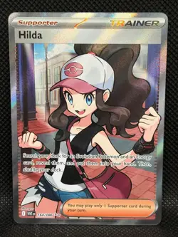 Hilda 164/086 Pokemon Sv: White Flare Full Art Ultra Rare Holo NM Near Mint - Image 1