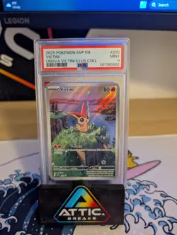 2025 Pokemon SVP Victini #208 Black Star Promo Unova 🔥 PSA 9 - Image 1