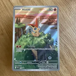 Victini SVP 208 Illustration Rare Black Star Promo Pokemon Card - Image 1