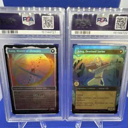 Magic Aang Foil Graded Lot 2025 TLA EN Legendary Creature Avatar Aang PSA9 - Image 2