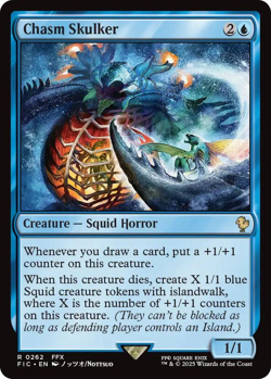 MTG magic 1x Chasm Skulker (M/NM) Commander Final Fantasy - Image 1