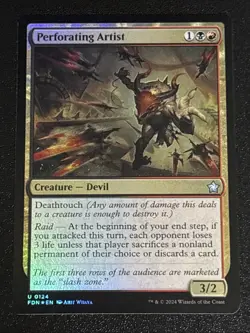 MTG Foundations Perforating Artist Foil 0124 NM - Image 1