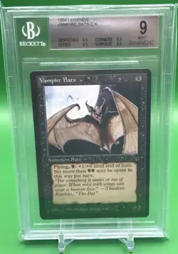 1994 MTG Legends - VAMPIRE BATS - BGS 9 Mint - Image 1